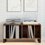 vidaXL Meuble à vinyles Bois ancien 100 x 38 x 48 cm Bois d'ingénierie