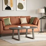 vidaXL Pieds de table basse en forme de V  2 pièces  acier naturel  70 x (42-43 3) cm
