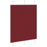vidaXL Store plissé rouge bordeaux 105x150 cm largeur du tissu 104 4cm