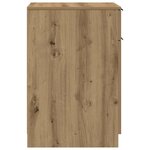 vidaXL Armoire de bureau chêne artisanal 33x50x75 cm bois d'ingénierie