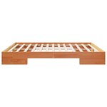 vidaXL Cadre de lit surélevé Marron 180 x 200 cm Bois massif en pin