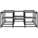 vidaXL Table basse sonoma gris 91x91x40 cm bois d'ingénierie