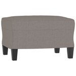 vidaXL Ensemble de canapés 3 Pièces avec coussins Taupe Tissu