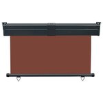 vidaXL Auvent latéral de balcon 125x250 cm Marron