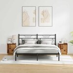 vidaXL Cabinet de chevet 2 Pièces Bois ancien 39 x 34 5 x 50 cm