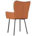 vidaXL Chaises à manger lot de 2 noir tissu et similicuir