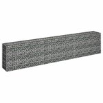 vidaXL Lit surélevé à gabion Acier galvanisé 270x30x60 cm
