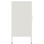 vidaXL Buffets 2 Pièces blanc 36x39x79 cm acier