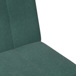 vidaXL Canapé-lit à 2 places avec repose-pied vert foncé velours