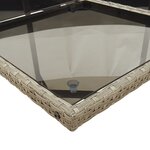 vidaXL Ensemble à manger de jardin avec coussins 13 Pièces résine tressée