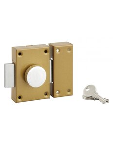 SP - Verrou à bouton  cylindre Ø25 x 45 mm  3 clés - SP