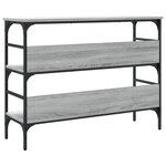 vidaXL Table console sonoma gris 100x32x75 cm bois d'ingénierie