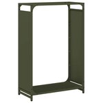 vidaXL Portant de bois chauffage vert olive 60x28x90 cm
