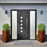 vidaXL Jardinières 2 Pièces triangulaire acier résistant aux intempéries