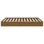 vidaXL Cadre de lit Marron miel Bois massif 150x200 cm Très grand