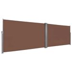 vidaXL Auvent latéral rétractable 160 x 600 cm Marron