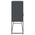 vidaXL Buffet anthracite 100 5x39x107 cm acier