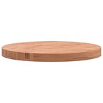 vidaXL Dessus de table Ø50x4 cm rond bois massif de hêtre