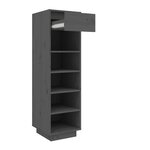 vidaXL Armoire à chaussures gris 30x34x105 cm bois de pin massif