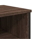 vidaXL Table console chêne marron 100x35x74 5 cm bois d'ingénierie