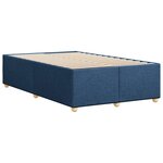 vidaXL Cadre de lit sans matelas bleu 120x200 cm tissu