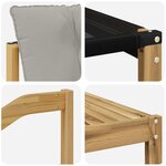 vidaXL Ensemble de canapés d'extérieur 9 pc Blanc et gris clair