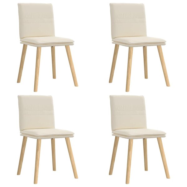 vidaXL Chaises à manger lot de 4 Lin