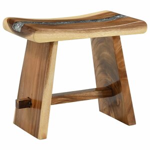 vidaXL Tabouret de salle de bain Naturel 50 x 30 x 45 cm Bois naturel