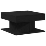 vidaXL Table basse Chêne noir 57 x 57 x 30 cm Bois d'ingénierie