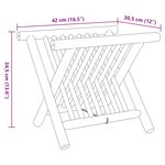vidaXL Porte-revue 42x30 5x34 5 cm bambou