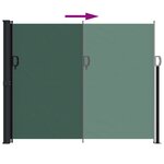 vidaXL Auvent latéral rétractable vert foncé 160x500 cm