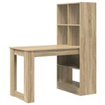 vidaXL Bureau Chêne Sonoma 122 x 67 x 145 cm Bois d'ingénierie