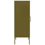 vidaXL Armoire de rangement Vert olive 42 5x35x101 5 cm Acier