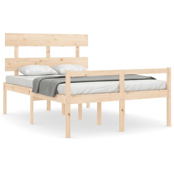 vidaXL Lit pour personne âgée sans matelas 120x200 cm bois massif