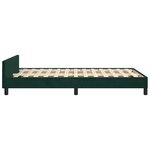 vidaXL Cadre de lit sans matelas vert foncé 120x190 cm velours