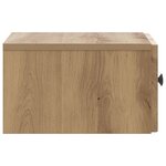 vidaXL Cabinet de chevet mural Chêne artisanal 33 x 34 5 x 20 cm