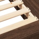vidaXL Cadre de lit chêne marron 90x190 cm bois d'ingénierie