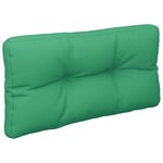 vidaXL Coussins de palette lot de 2 vert tissu