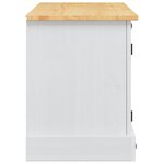 vidaXL Meuble TV Corona Blanc 100 x 40 x 52 cm Pin massif