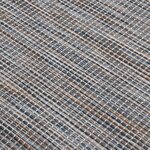 vidaXL Tapis à tissage plat d'extérieur 140x200 cm Marron et bleu