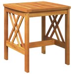 Ensemble de salon de jardin 3 pièces avec coussins en bois d'acacia massif