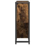 vidaXL Étagère à vin Chêne fumé 51 x 18 x 52 5 cm Bois d'ingénierie
