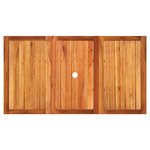 vidaXL Table de jardin noir 140x80x75 cm résine tressée et bois acacia