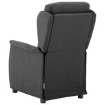 vidaXL Fauteuil inclinable Gris foncé 67.5 x 93.5 x 101.5 cm tissu