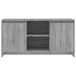 vidaXL Meuble TV Sonoma gris 102x37 5x52 5 cm Bois d'ingénierie