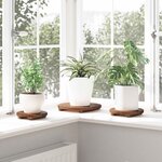 vidaXL Tabouret à Plantes 3 Pièces Marron Bois d'Acajou