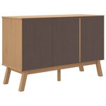 vidaXL Buffet OLDEN gris et marron 114x43x73 5 cm bois massif de pin