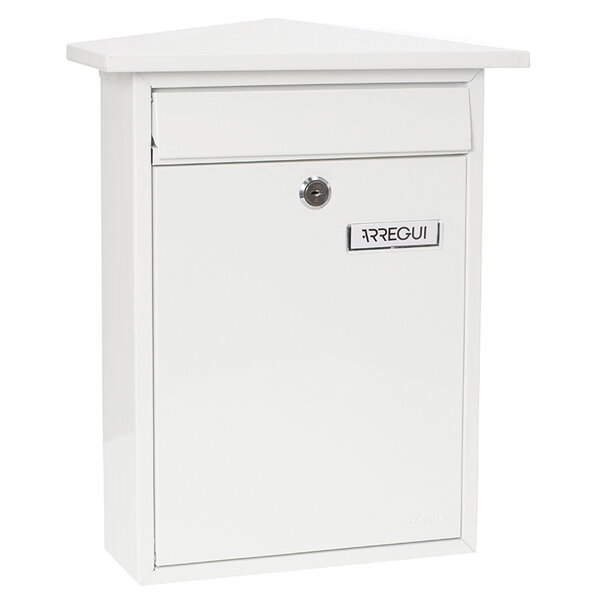 Boîte aux Lettres en Acier  Home E5711  Fond Étroit  Anti-pluie  Blanc