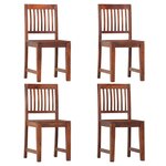 vidaXL Chaises à manger lot de 4 bois solide de manguier