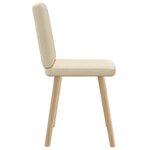 vidaXL Chaises à manger lot de 2 crème tissu